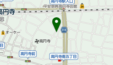 大空と大地のなーさりぃ高円寺南園の地図画像