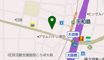 さくらさくみらい平和島の地図画像