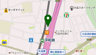 こどもヶ丘保育園大森北園の地図画像