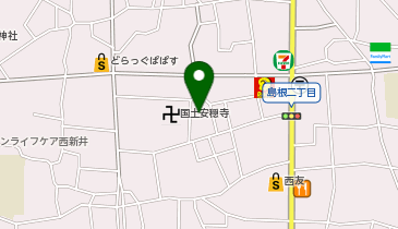 キッズガーデン足立島根の地図画像