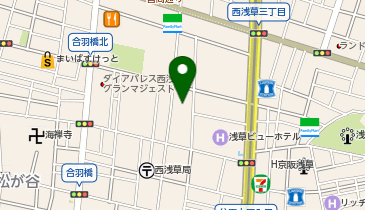 ミアヘルサ保育園ひびき浅草の地図画像