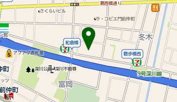 もんなかほうゆう保育園の地図画像