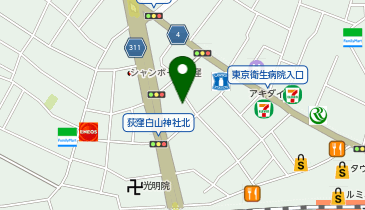 ミアヘルサ保育園ゆらりん荻窪分園の地図画像