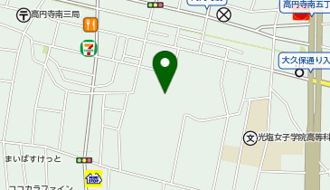 杉並区立高円寺東保育園の地図画像