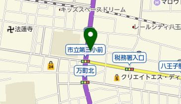登臨美術学院八王子校の地図画像