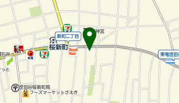 東進衛星予備校桜新町校の地図画像