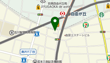 四谷学院自由が丘校の地図画像