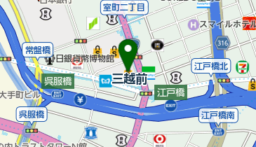 三越日本橋本店新館の地図画像