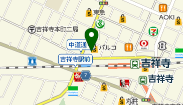 吉祥寺パルコの地図画像