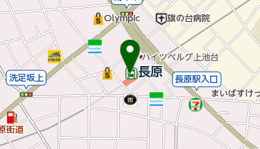 東急ストア長原店の地図画像