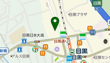 東急ストア目黒店の地図画像