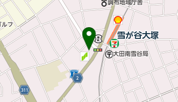 東急ストア雪が谷店の地図画像