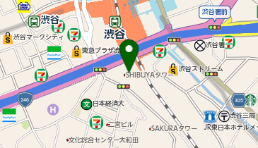 東急ストア渋谷サクラステージ店の地図画像
