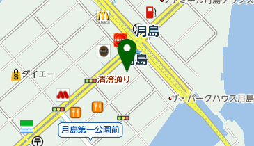 スーパー文化堂月島店の地図画像