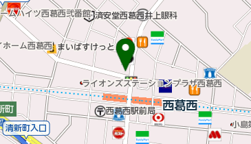 ワイズマート西葛西店の地図画像