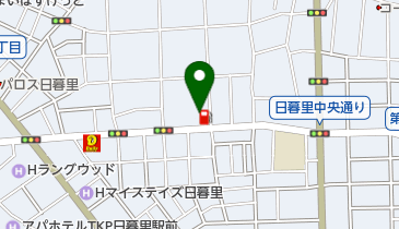 エヌマート東日暮里店の地図画像