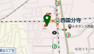 東武ストアにしこくマインの地図画像