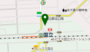 三浦屋国立店の地図画像