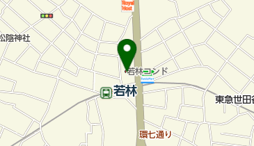 トップ若林店の地図画像