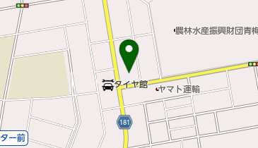スーパーオザム新町店の地図画像