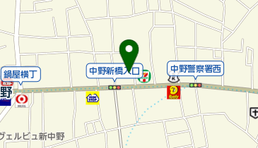 肉のハナマサ中野店の地図画像