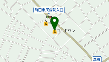 フードワン森野店の地図画像