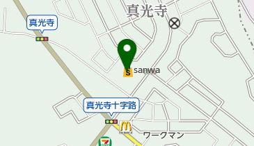 sanwa鶴川店の地図画像