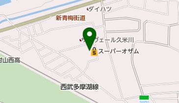 スーパーオザム美住町店の地図画像