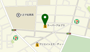 スーパーアルプス台町店の地図画像