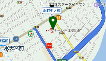 ピーコックストアトルナーレ日本橋浜町店の地図画像