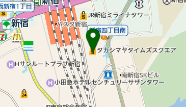 紀ノ国屋新宿高島屋店の地図画像