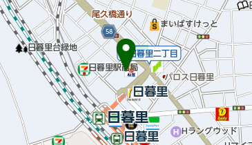 マルマンストア日暮里店の地図画像