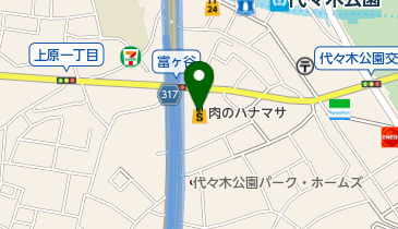 肉のハナマサ富ヶ谷店の地図画像