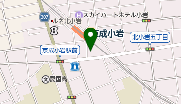 アタック北小岩店の地図画像