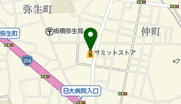 サミットストア板橋弥生町店の地図画像