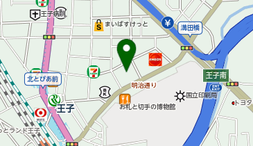 ヨークフーズ王子店の地図画像