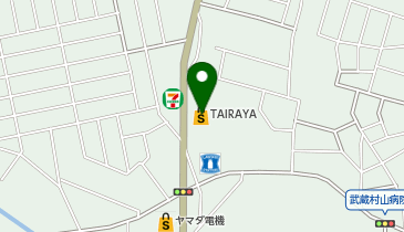 TAIRAYA武蔵村山店の地図画像