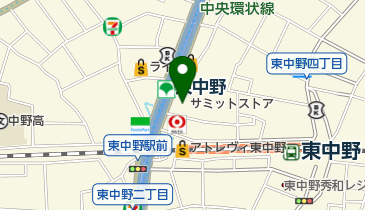 サミットストア東中野店の地図画像