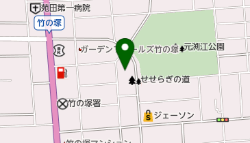スーパーオザム足立保木間店の地図画像