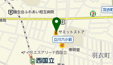 サミットストア羽衣いちょう通り店の地図画像