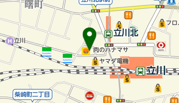 肉のハナマサ立川店の地図画像