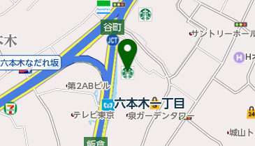 福島屋六本木店の地図画像