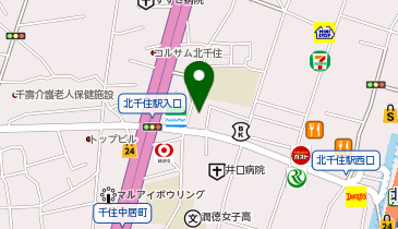 ヨークフーズ千住店の地図画像
