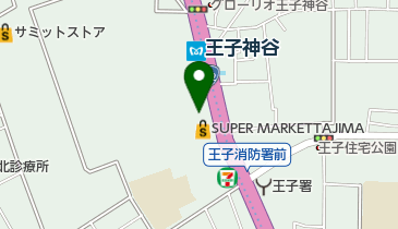 ジャパンミート卸売市場王子店の地図画像