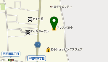 ロピア府中フレスポ店の地図画像