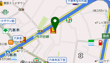 Olympic六本木店の地図画像