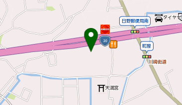 角上魚類日野店の地図画像