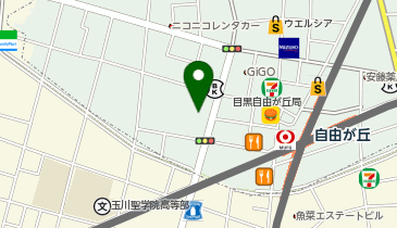 ピーコックストア自由が丘デュアオーネ店の地図画像