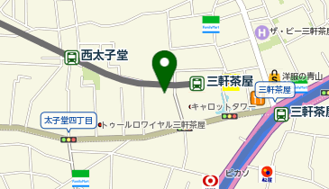 スーパーオオゼキ三軒茶屋店の地図画像