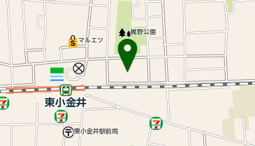 ヨークフーズ東小金井店の地図画像